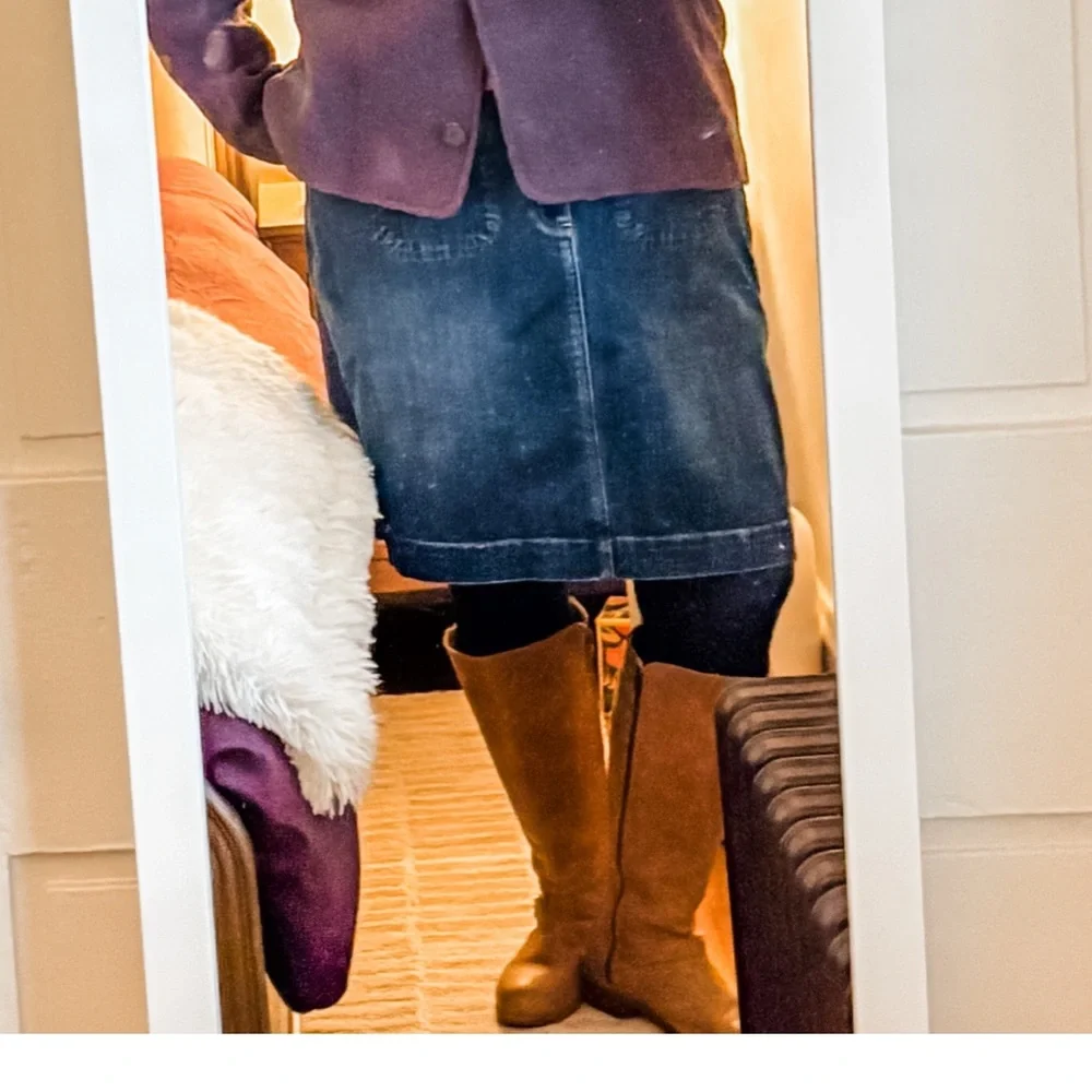 Wide Calf Boots-Real Leather. CUSTOM MADE. Size 8. More details in description. - Picture 12 of 12